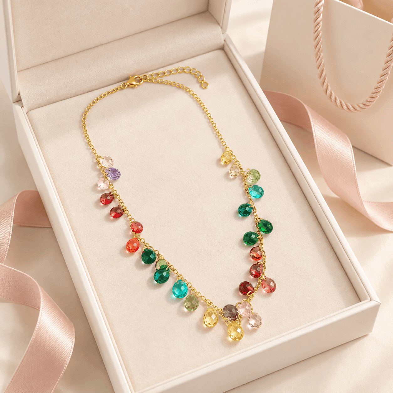 Alba Bijoux – Collana Gocce Arcobaleno - 5