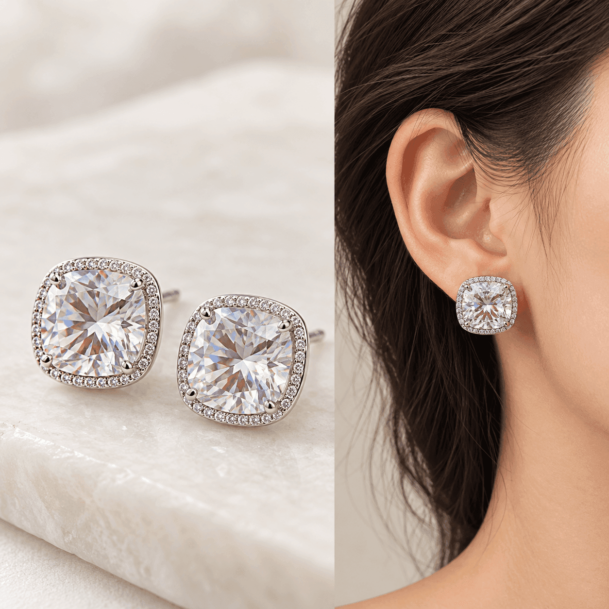 Alba Bijoux – Orecchini Luce Carré - 8