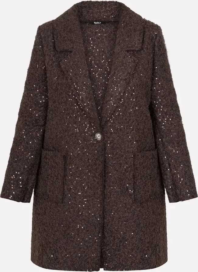 Cappotto lanoso paillettes | SISTE'S - 2