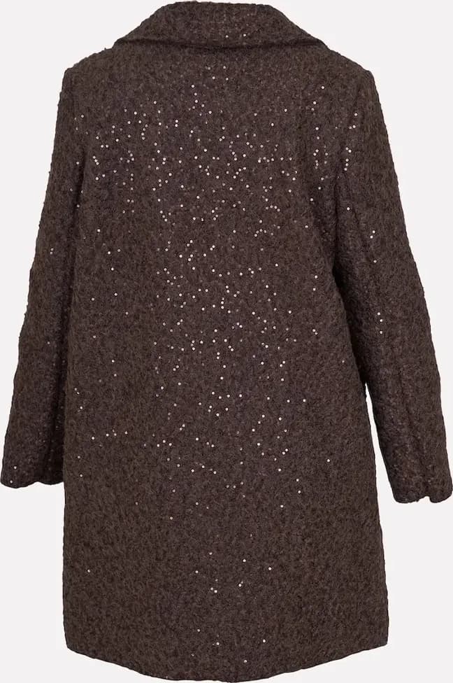 Cappotto lanoso paillettes | SISTE'S - 3