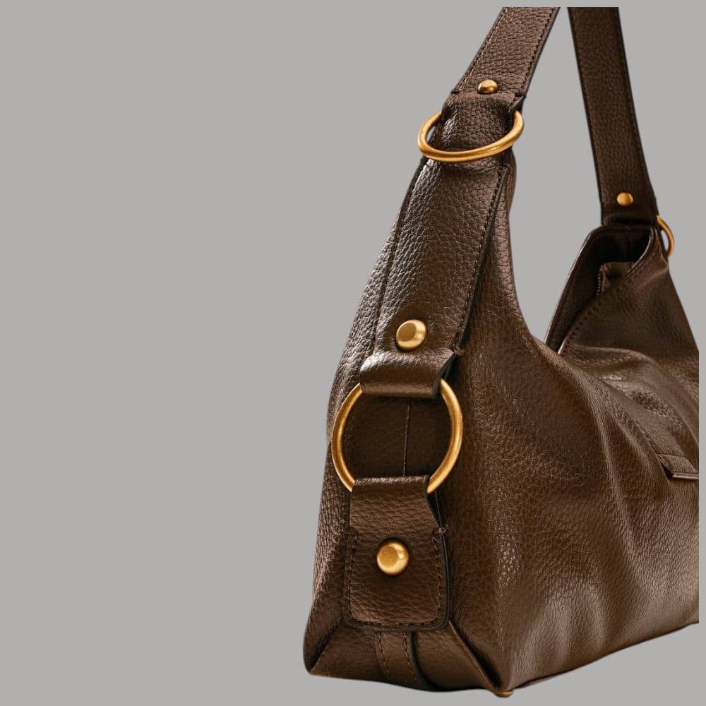 Borsa a spalla Guess Camden con logo metallico - 5