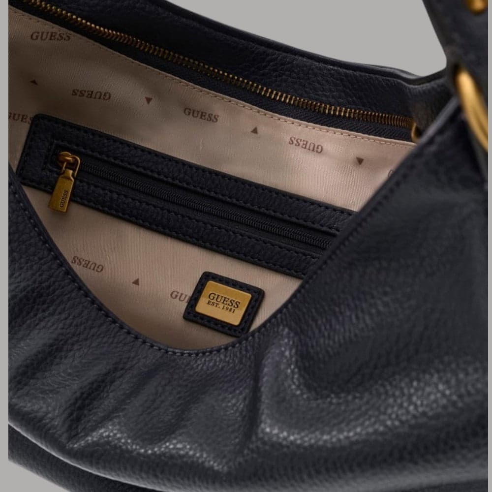 Borsa a spalla Guess Camden con logo metallico - 8