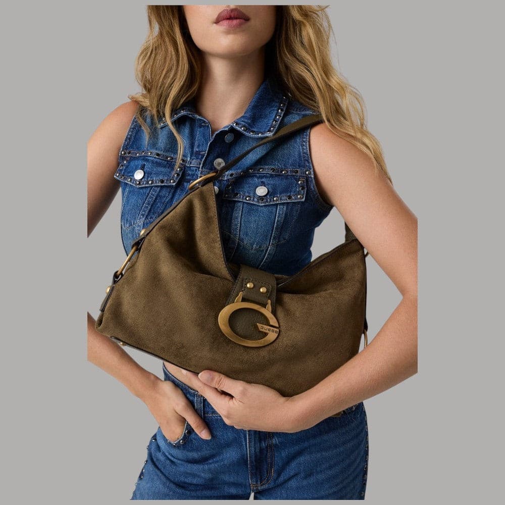Borsa a spalla Guess Camden grande con tre scomparti - 2