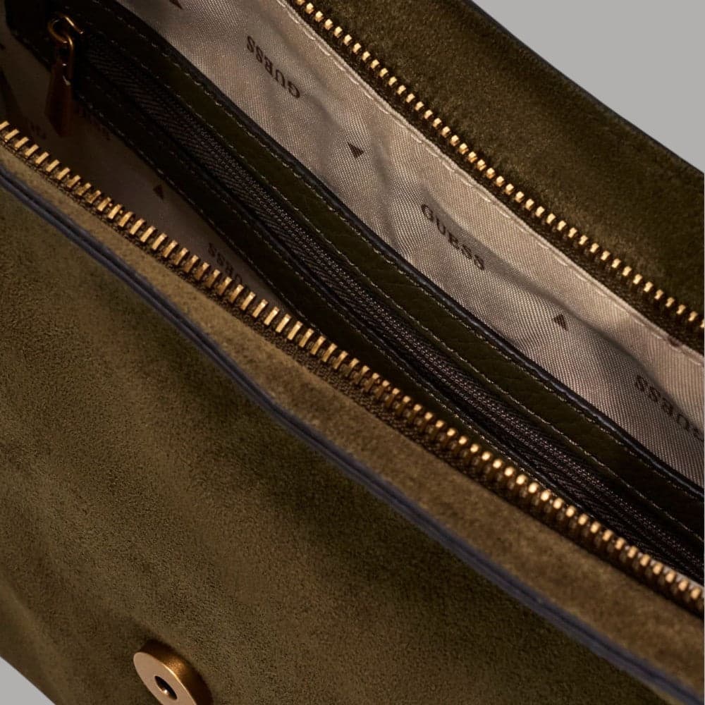 Borsa a spalla Guess Camden grande con tre scomparti - 5