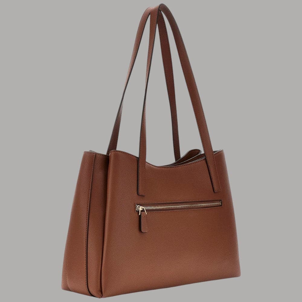 Borsa tote Guess Camelia 3 scomparti cognac - 2
