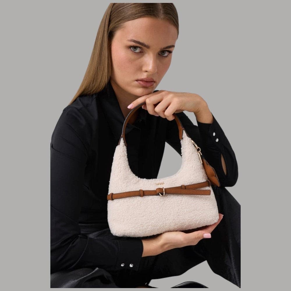 Borsa mini hobo Guess Taylor effetto teddy - 2