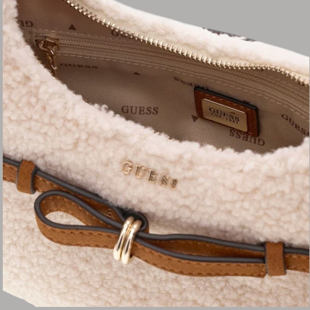 Borsa mini hobo Guess Taylor effetto teddy - 5