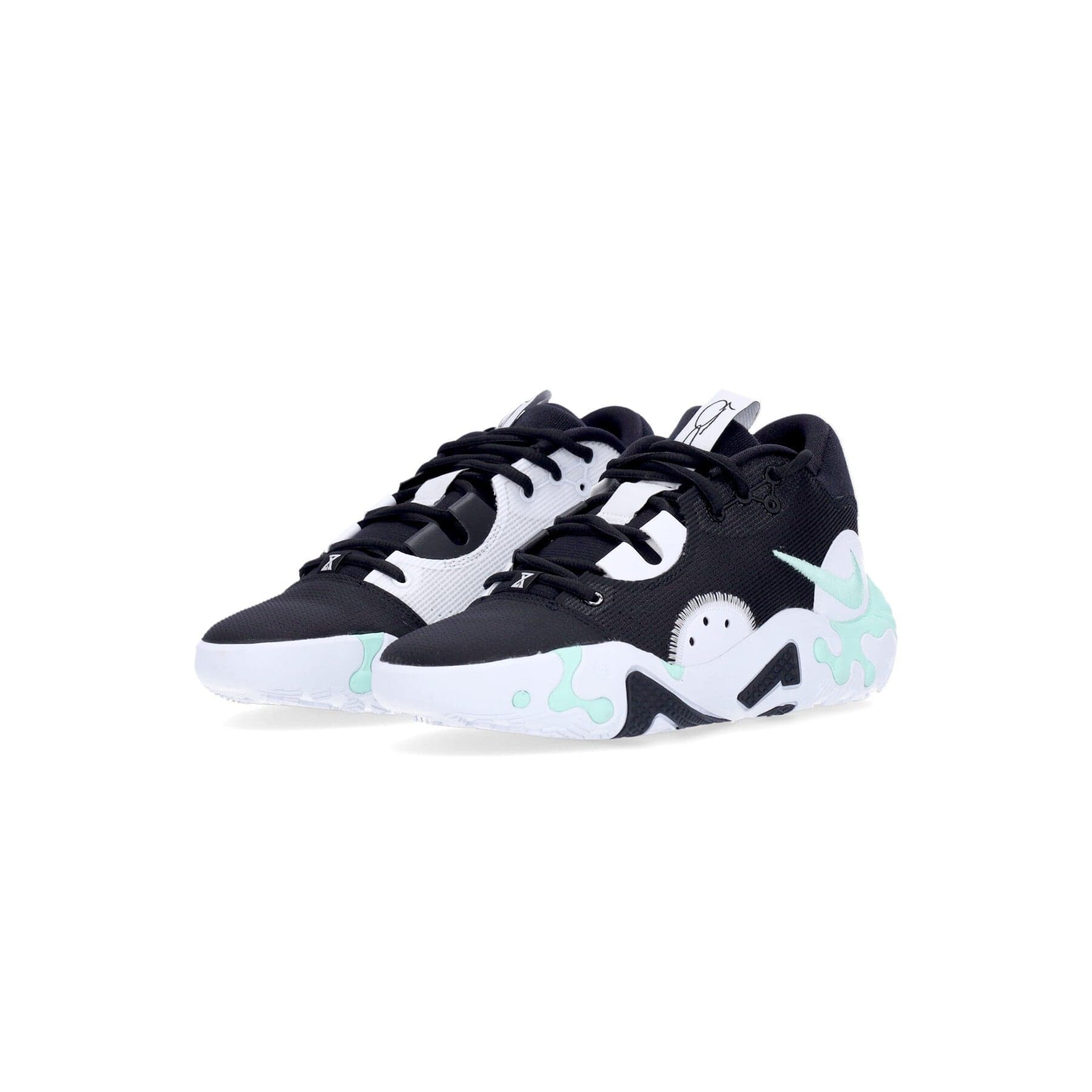 NIKE NBA Scarpa Basket Uomo Pg 6 Black/mint Foam/white - 3