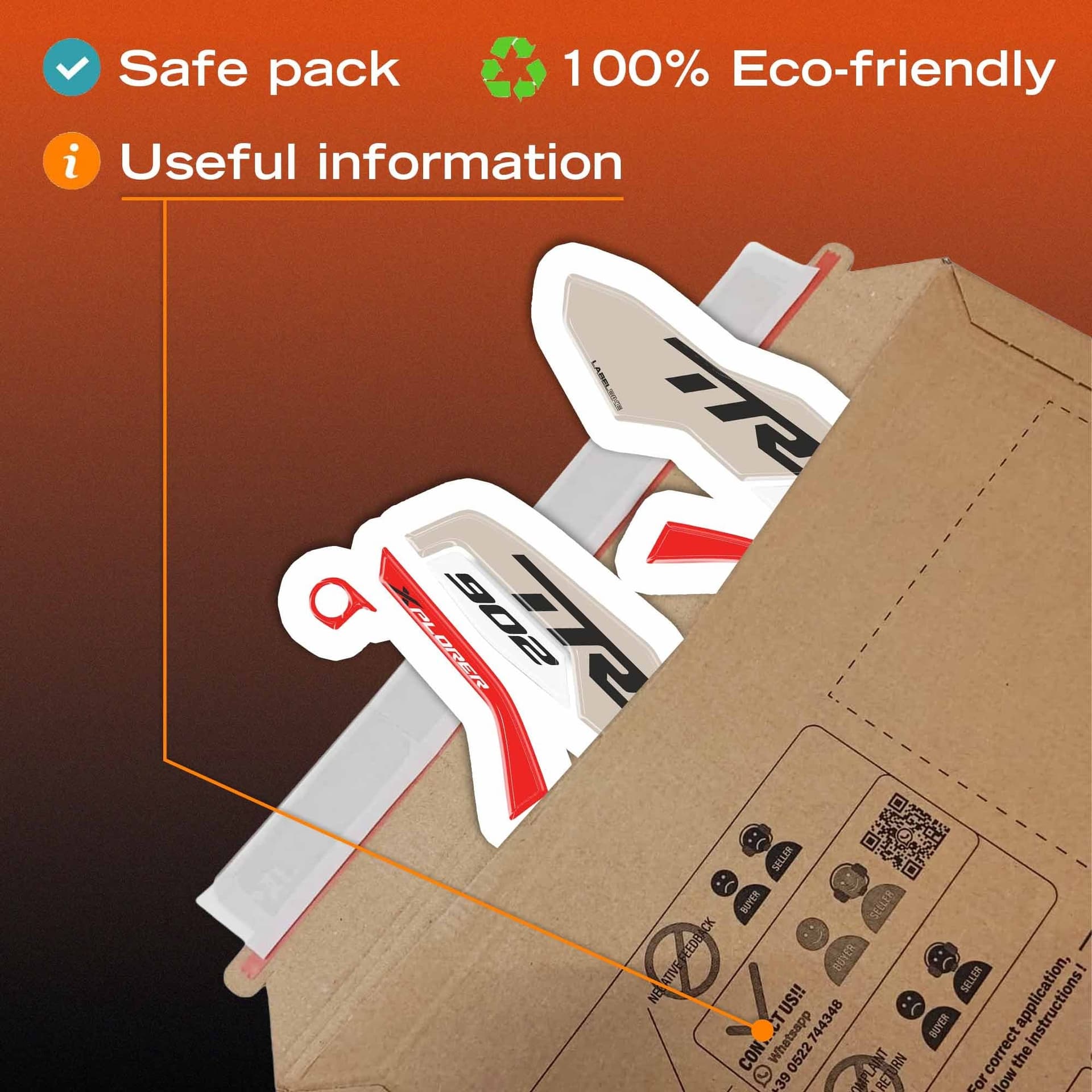 Protezioni 3D Paramani moto compatibile con Benelli TRK 902 Xplorer 2026 - 6