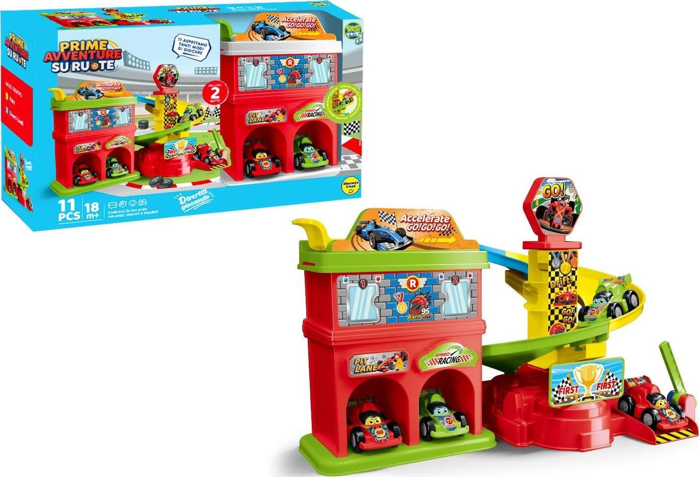 Baby Track Playset e 2 Auto Corsa - 2