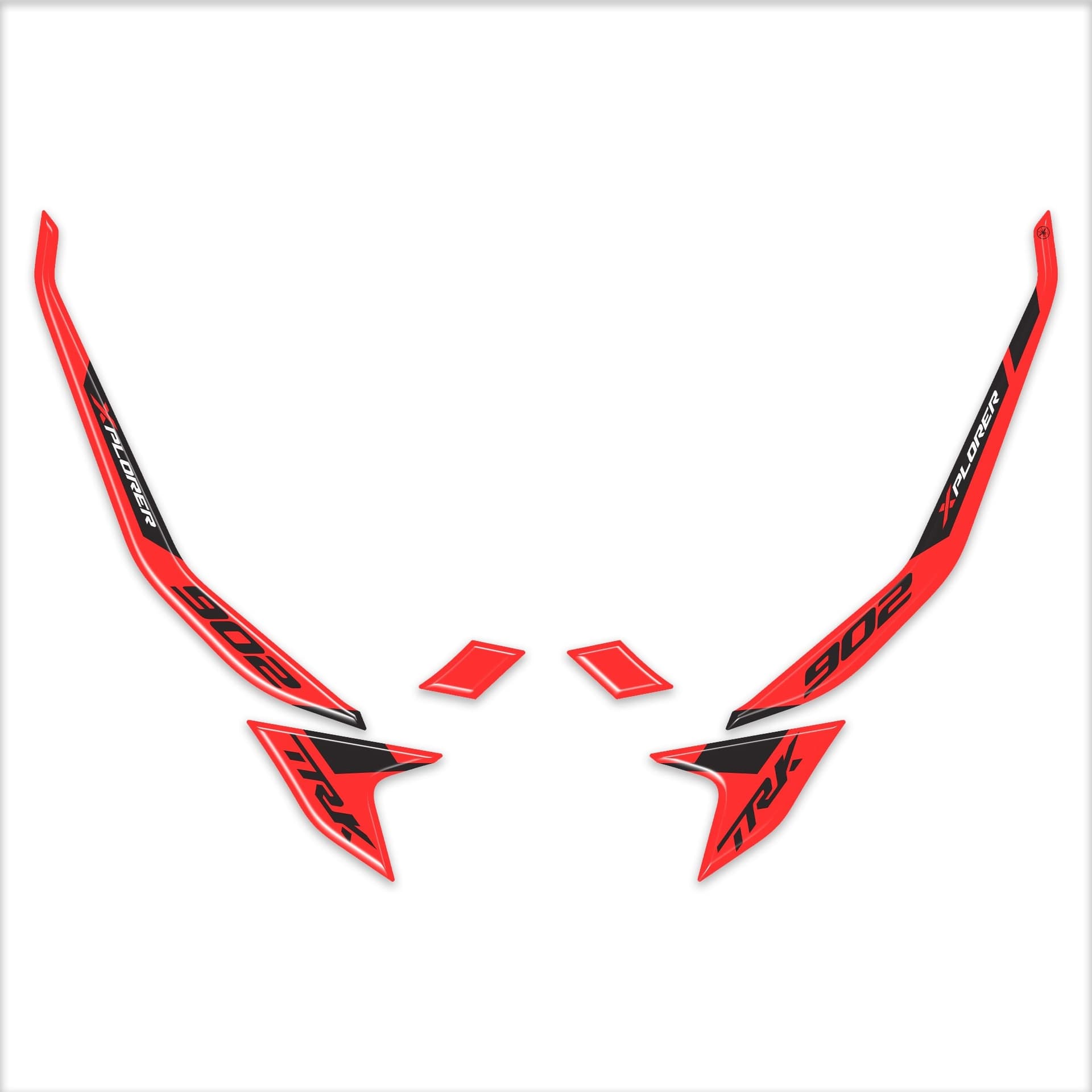 Adesivi 3D Maniglie moto compatibile con Benelli TRK 902 Xplorer 2026 - 8