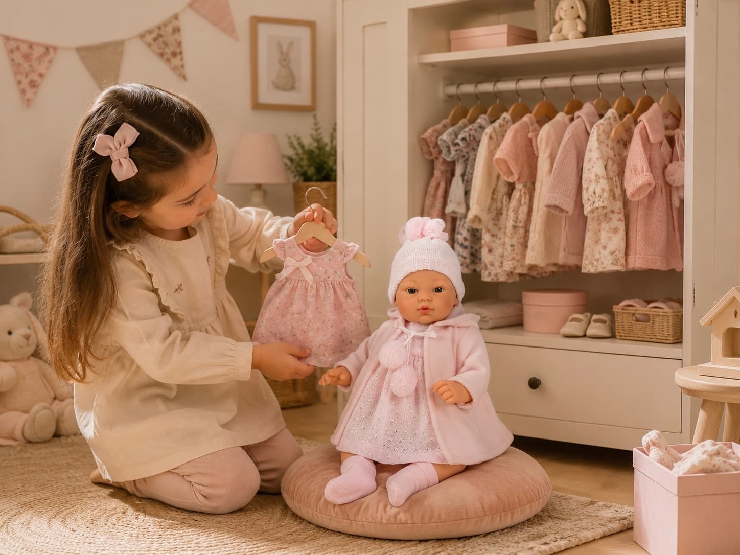 Bambola Así Koke 36 cm Cappotto Rosa - 3