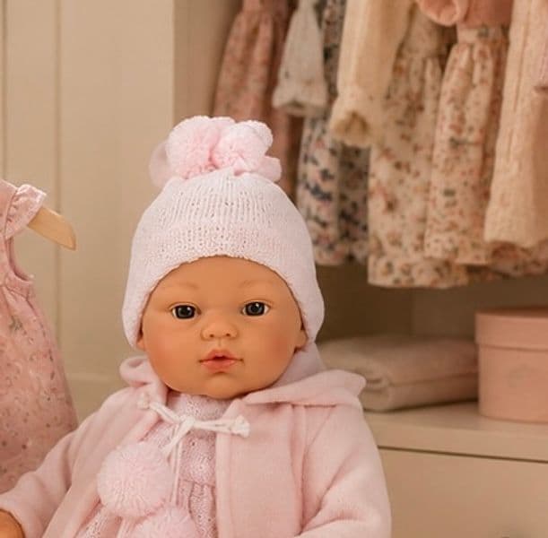 Bambola Así Koke 36 cm Cappotto Rosa - 4
