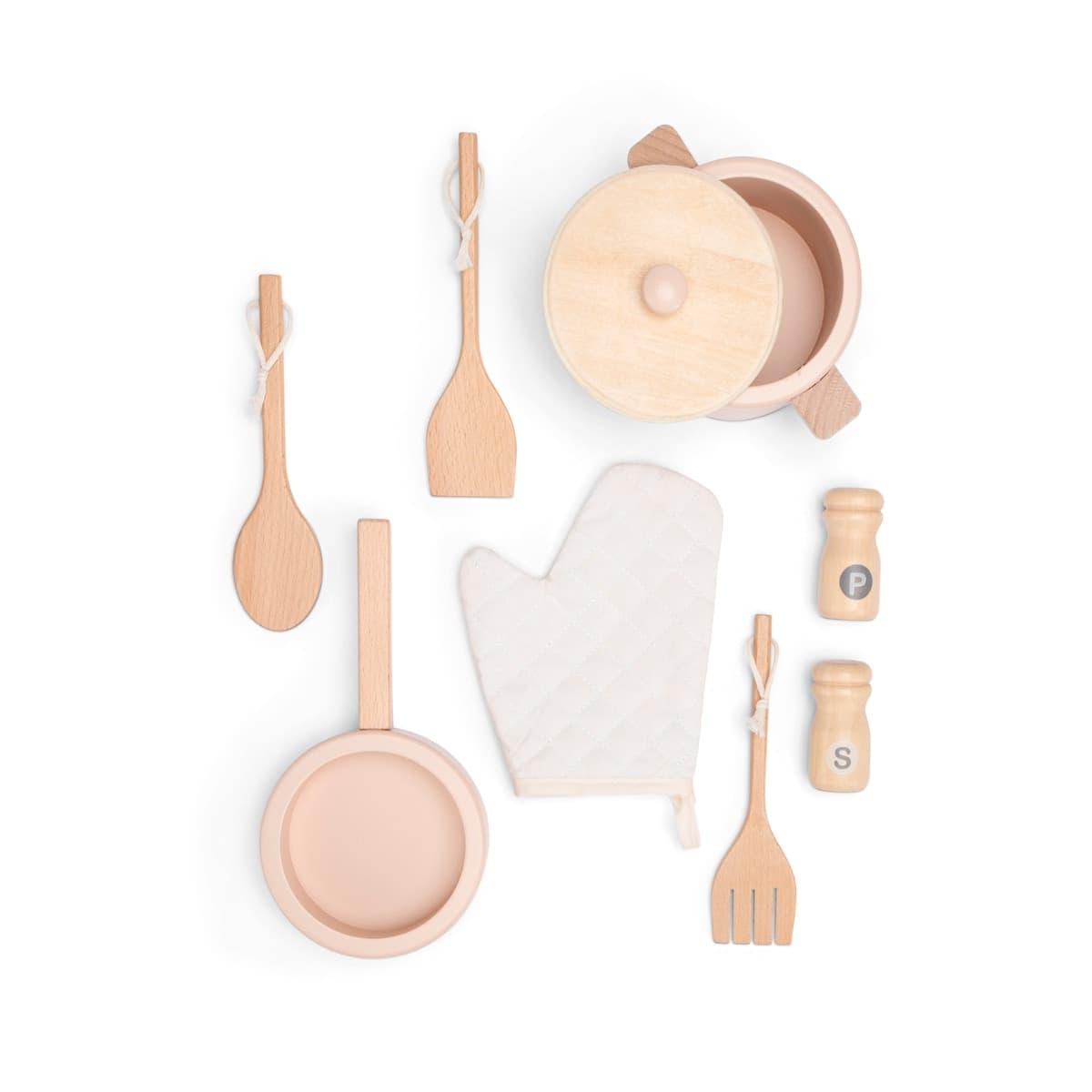 Cucina Giocattolo in Legno Woet Rattan Rosa - 6