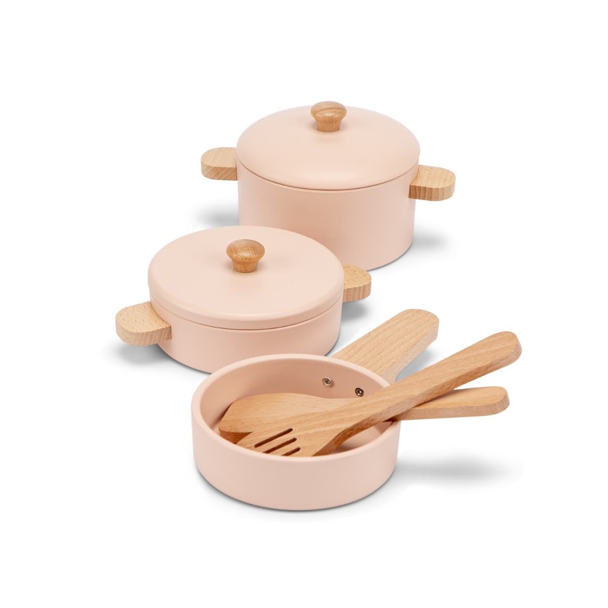 Set Pentole in Legno Woet Rosa - 2