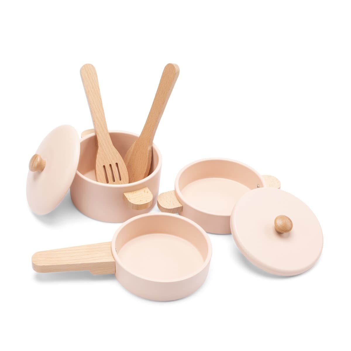 Set Pentole in Legno Woet Rosa - 4