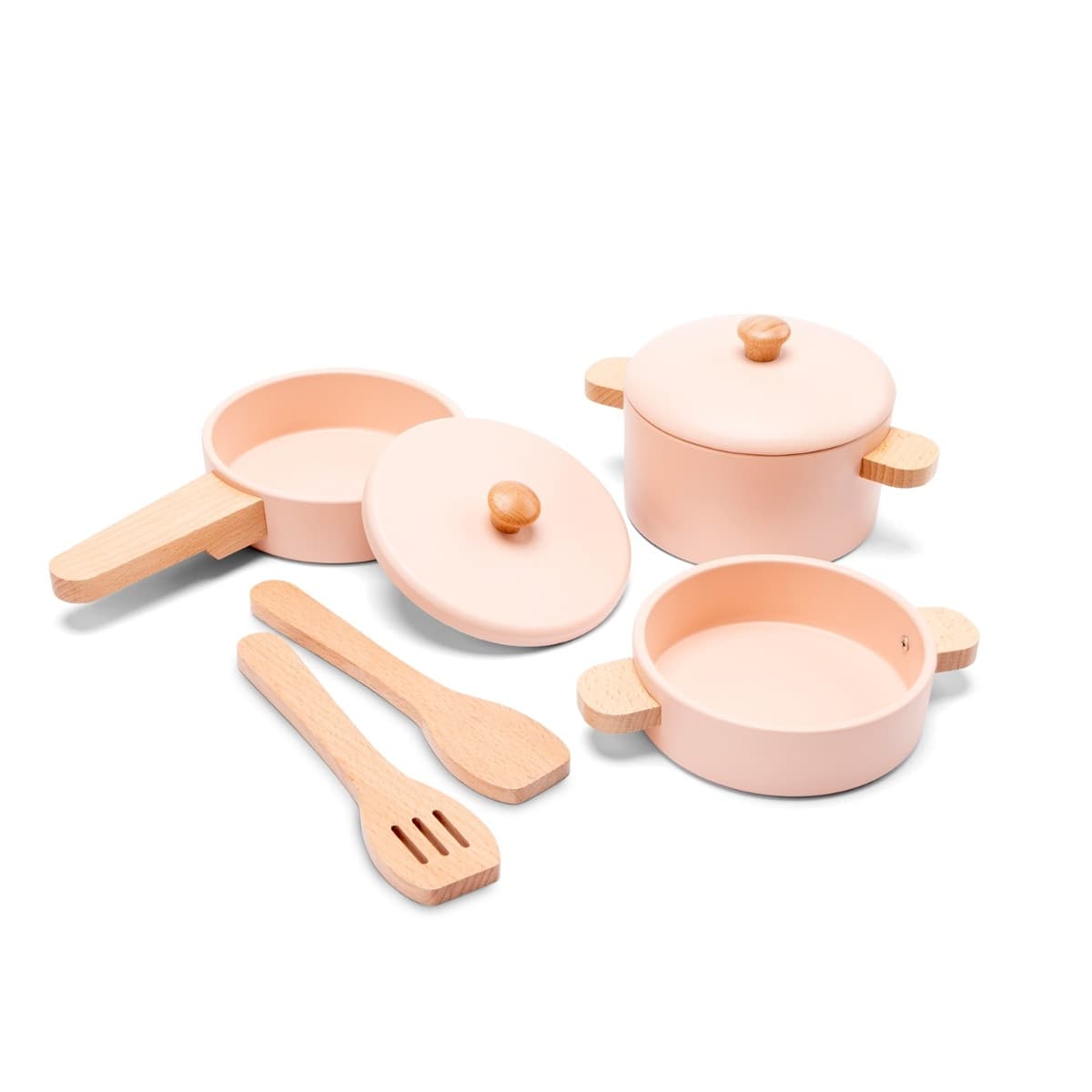 Set Pentole in Legno Woet Rosa - 5