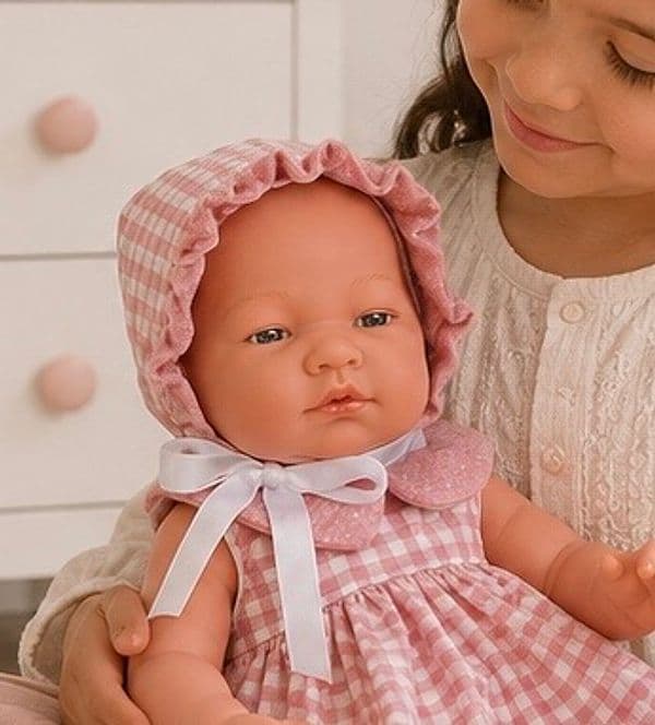 Bambola Así María 43 cm Quadretti Rosa - 3