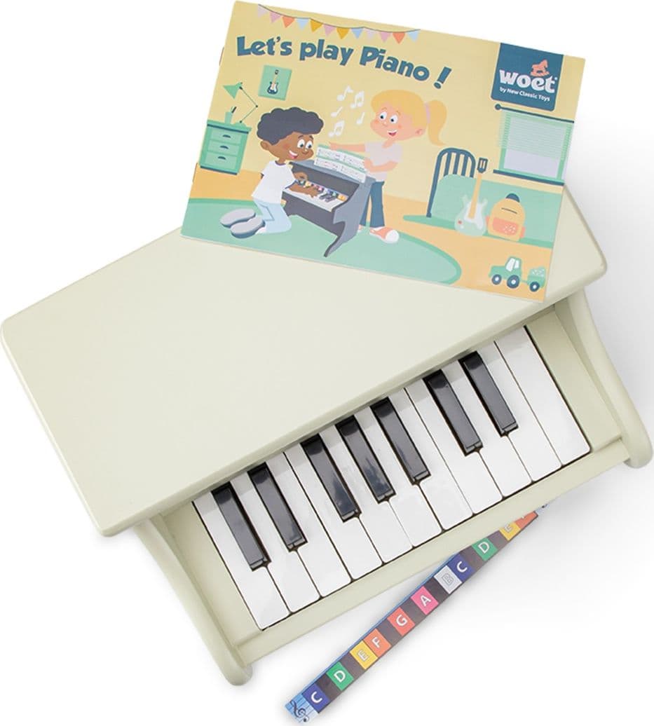 Pianoforte Giocattolo in Legno Woet Beige - 4