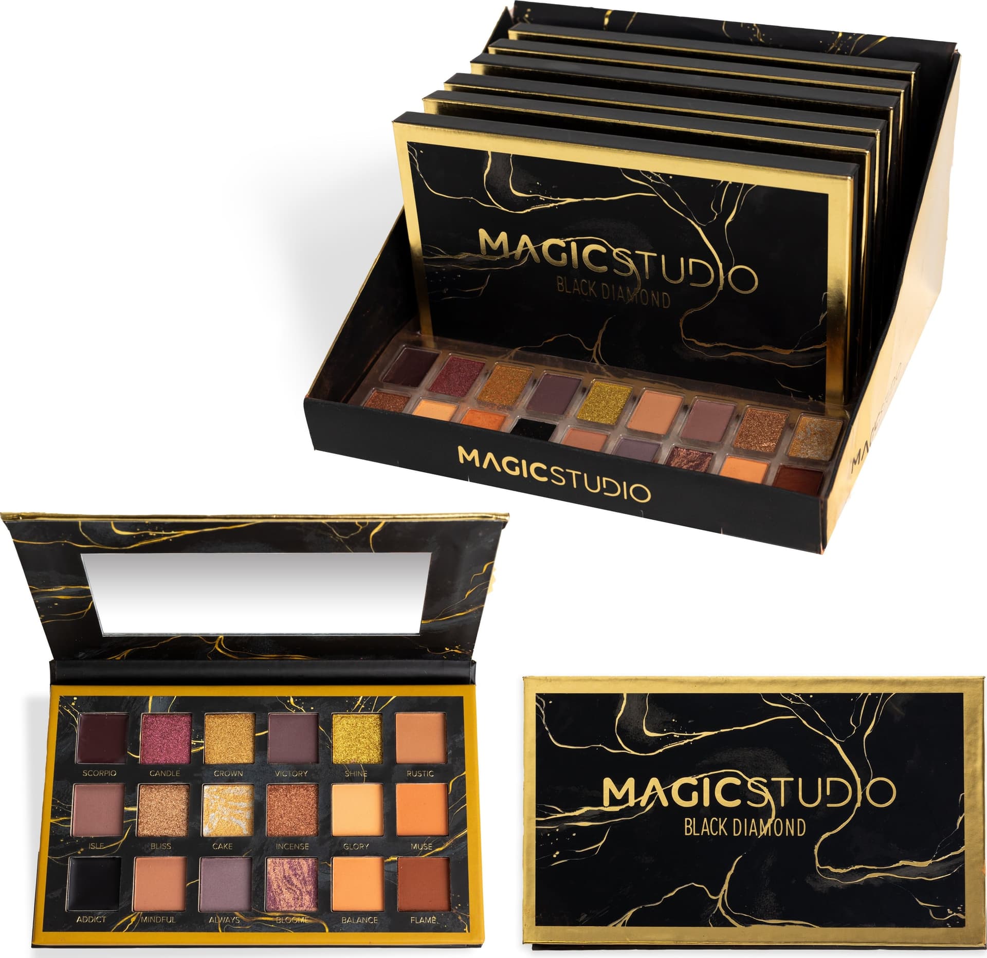 Palette di ombretti Black Diamond 18 colori - 3