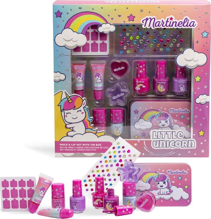 Martinelia set Little Unicorn smalti e lucidalabbra con scatola in latta - 2
