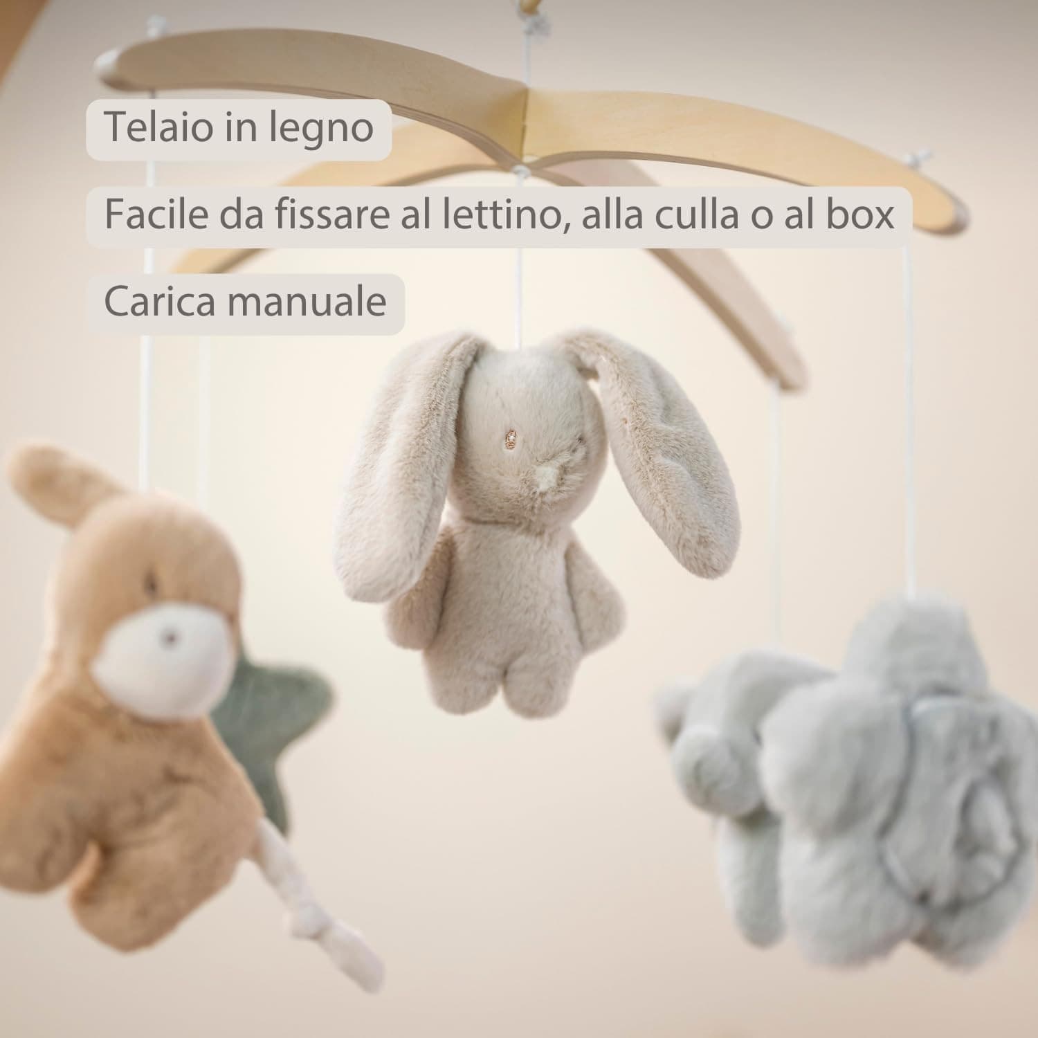Nattou - Giostrina Musicale in Legno Loulou - 5