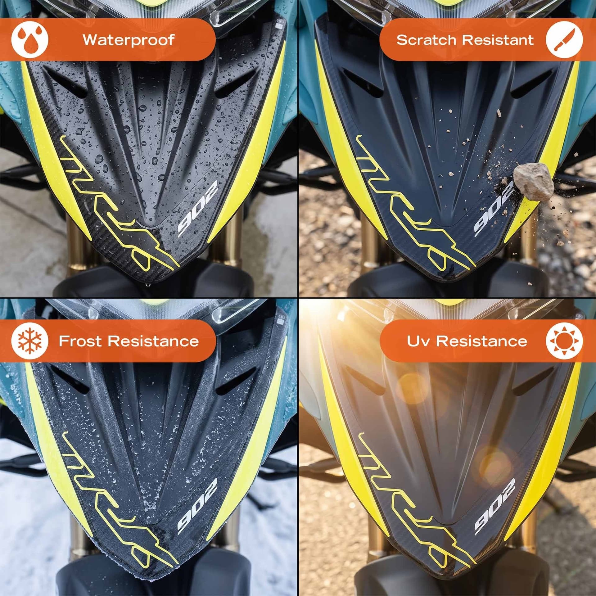Adesivo Becco Frontale moto compatibile con Benelli TRK 902 Xplorer 2026 - 5