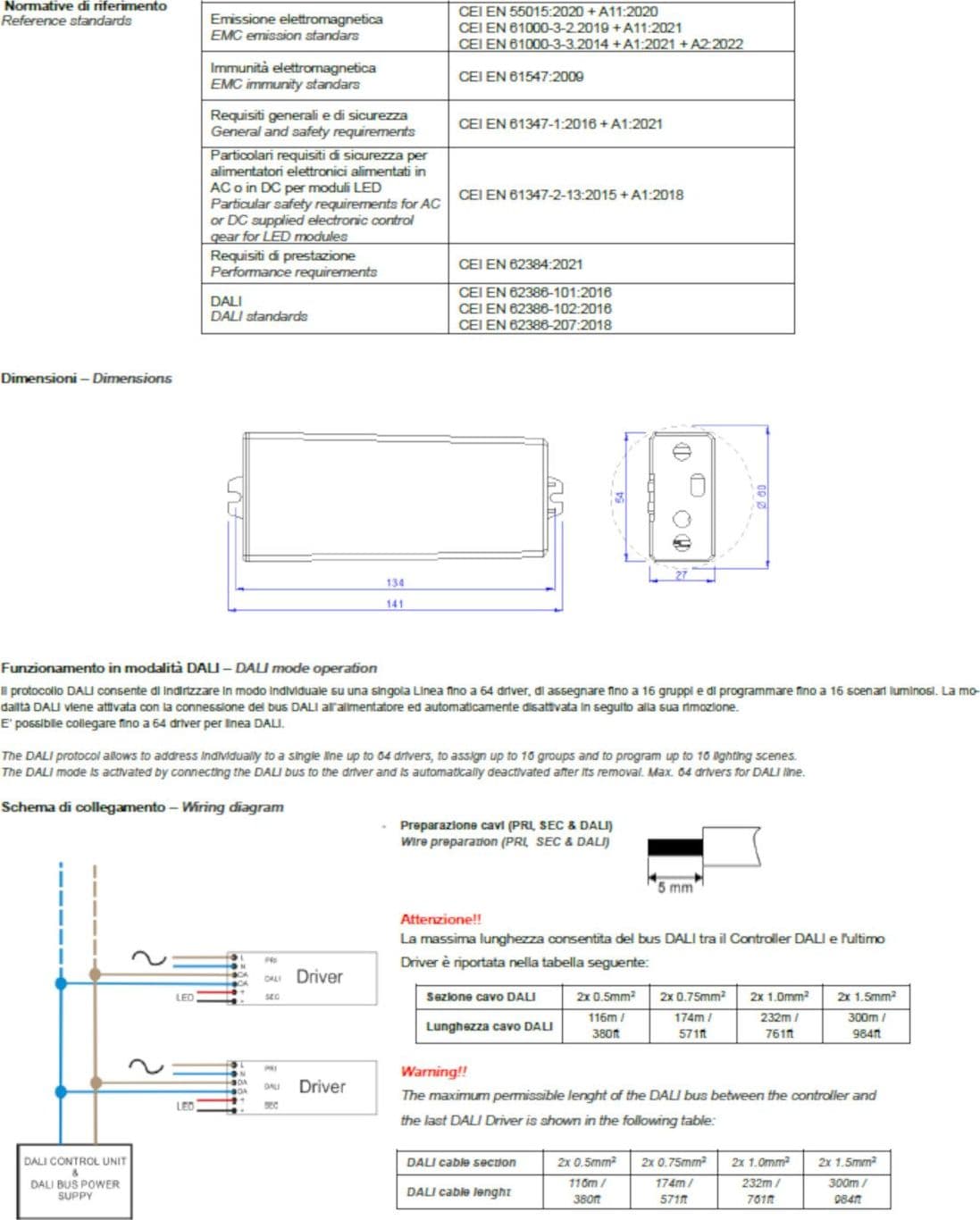 Alimentatore Linea Light C-E200004 IP67 dimmerabile - 4