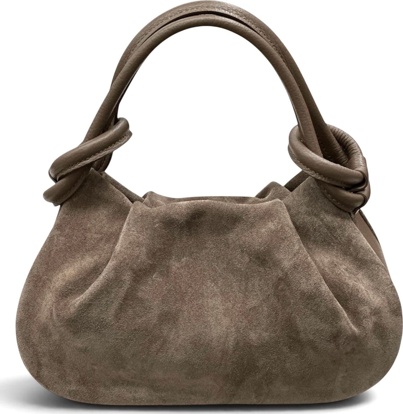 Modarno Borsetta a mano con manico convertibile "Linda" in Camoscio vera pelle 28x8x16cm - 12