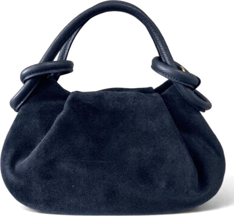 Modarno Borsetta a mano con manico convertibile "Linda" in Camoscio vera pelle 28x8x16cm - 9