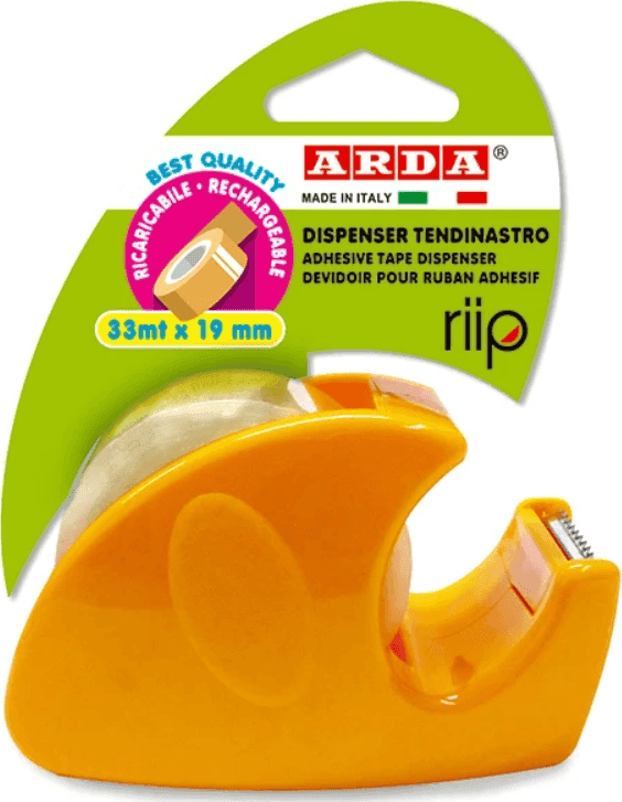 Arda -  Chiocciolina nastro adesivo- 33 mt x 19 mm colore casuale - 5