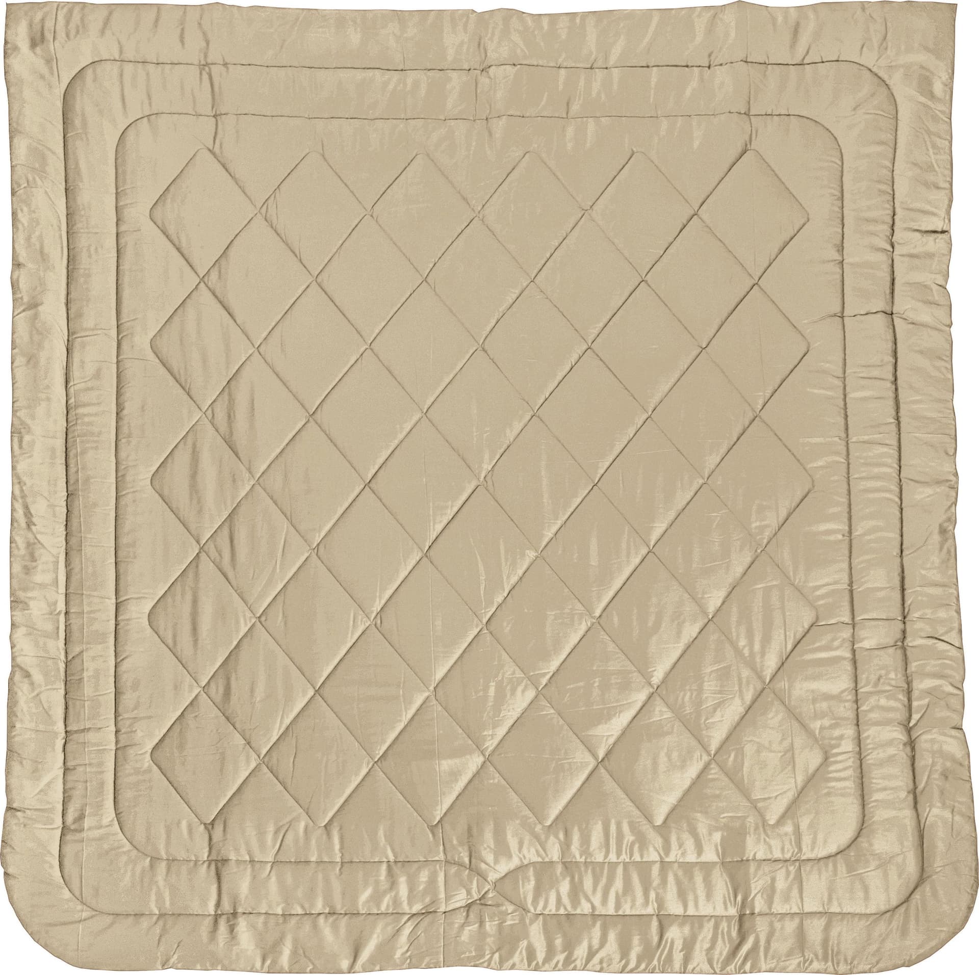 Trapunta Invernale 300g  bifaccia-double face in raso di puro cotone Made in Italy Sabbia/Beige - 3