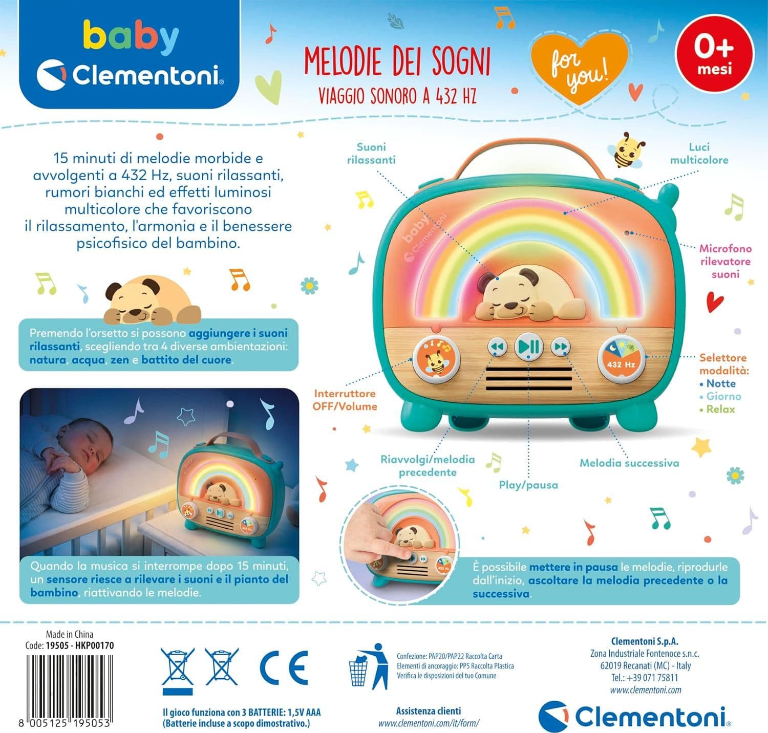 Clementoni Baby - Melodie dei Sogni 19505 - 5
