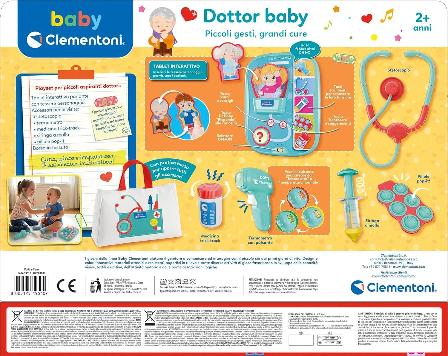Clementoni Baby - Dottor Baby Piccoli Gesti Grandi Cure 19510 - 6