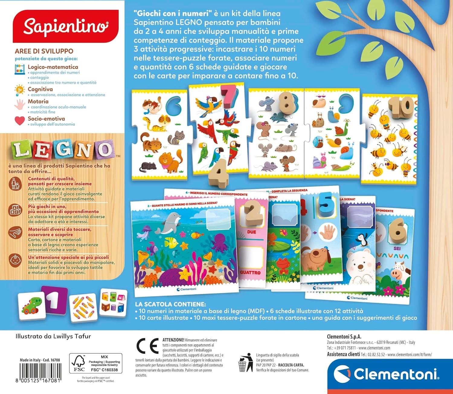 Clementoni - Sapientino Giochi con i Numeri Legno 16708 - 2