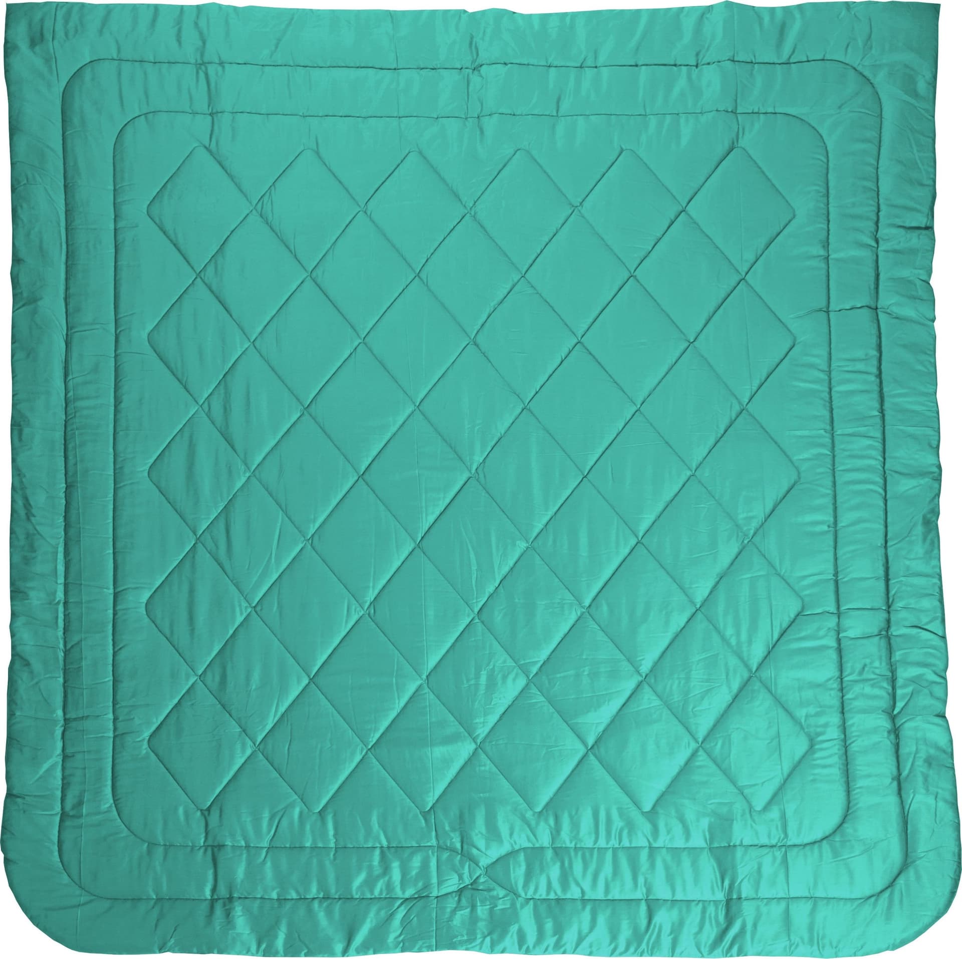 Trapunta Invernale 300g bifaccia-double face in raso di puro cotone Made in Italy Acqua/Beige - 3