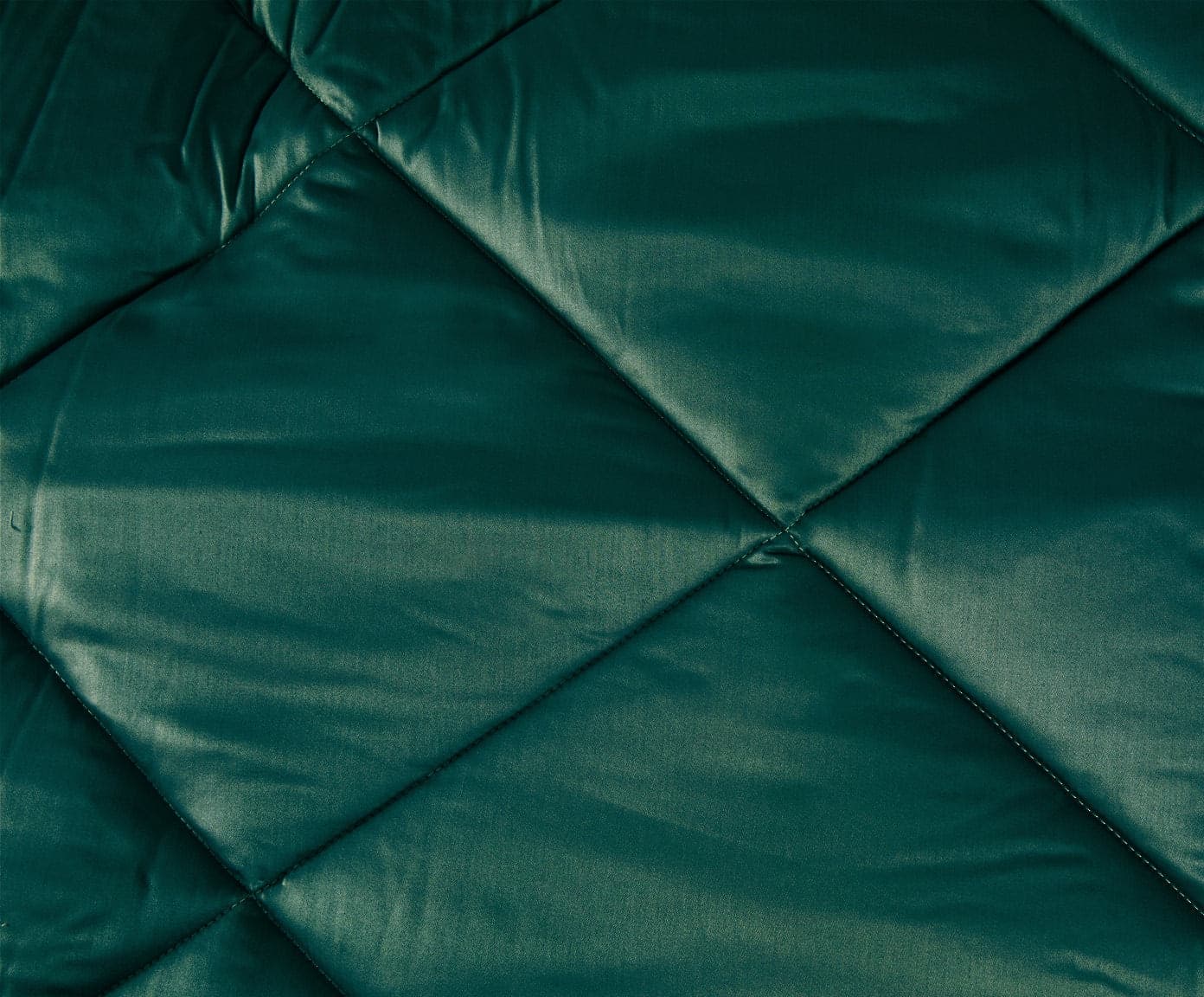 Trapuntino 100g bifaccia-double face in raso di puro cotone Made in Italy Verde Smeraldo/Beige - 5