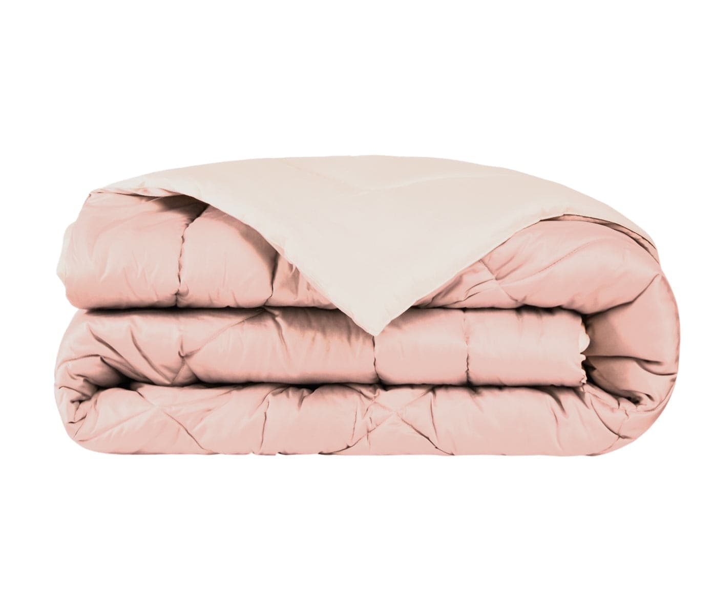 Trapuntino 100g bifaccia-double face in raso di puro cotone Made in Italy Rosa Antico/Beige (Copia) - 2