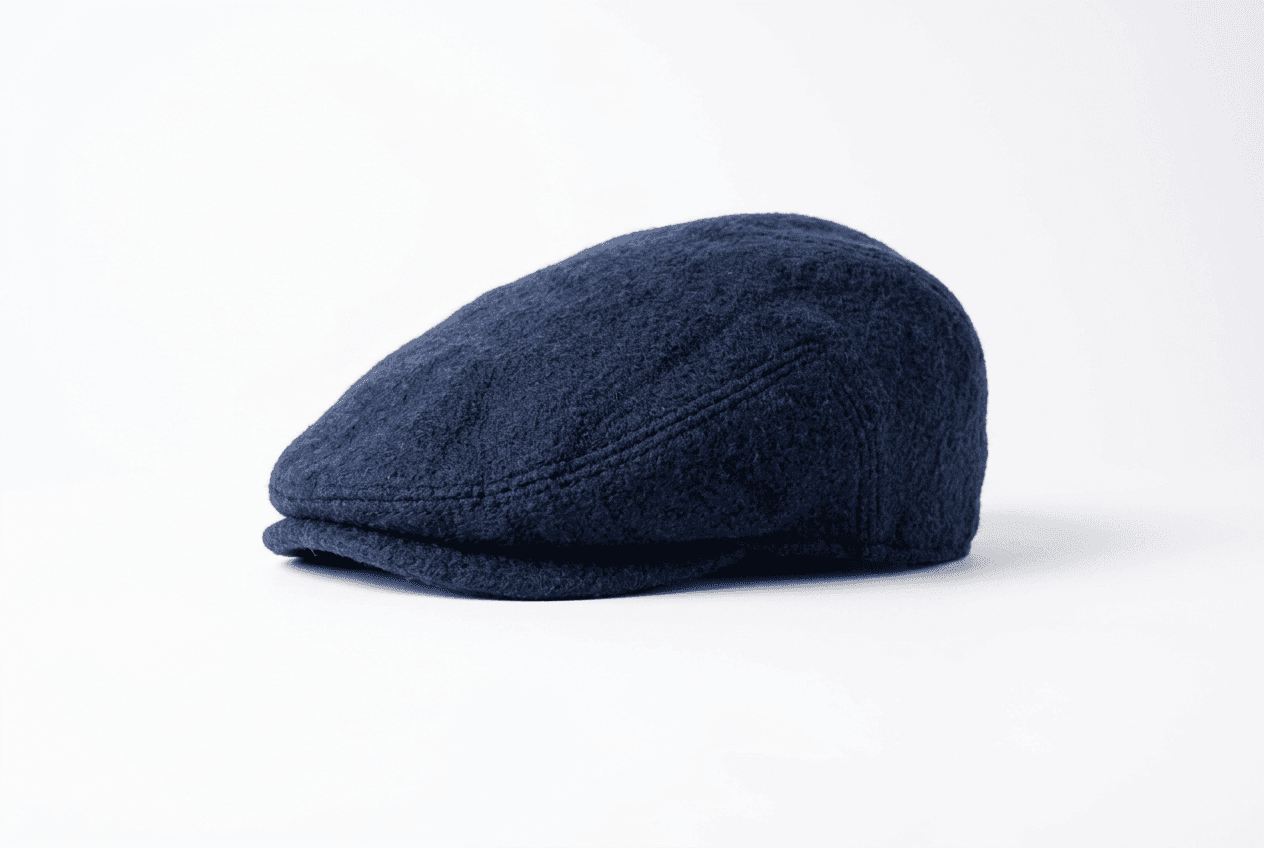 Cappello uomo Montezemolo 100% lana blu Made in Italy - 2