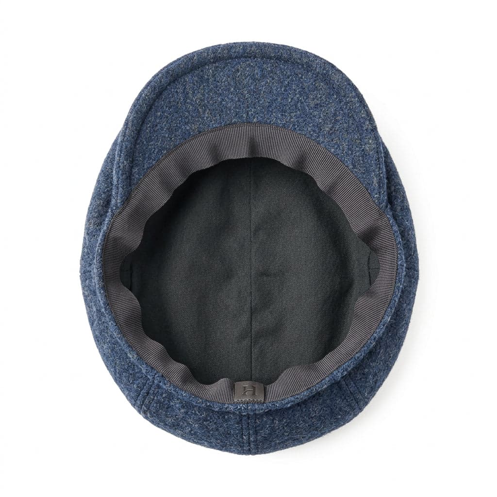 Cappello uomo Montezemolo 100% lana blu Made in Italy - 4