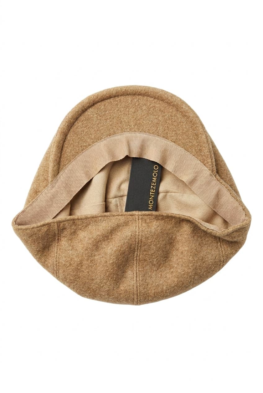 Cappello uomo Montezemolo 100% lana cammello Made in Italy - 3