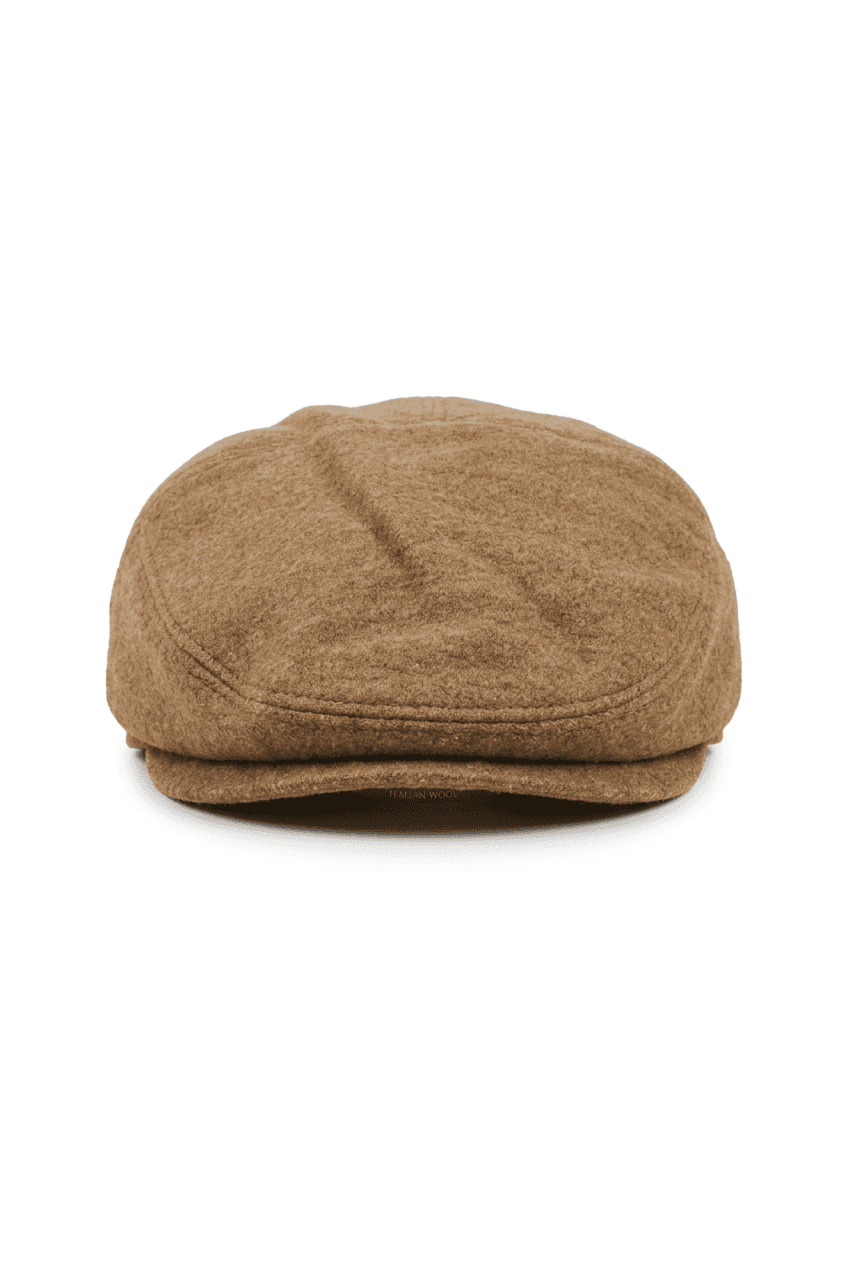 Cappello uomo Montezemolo 100% lana cammello Made in Italy - 4