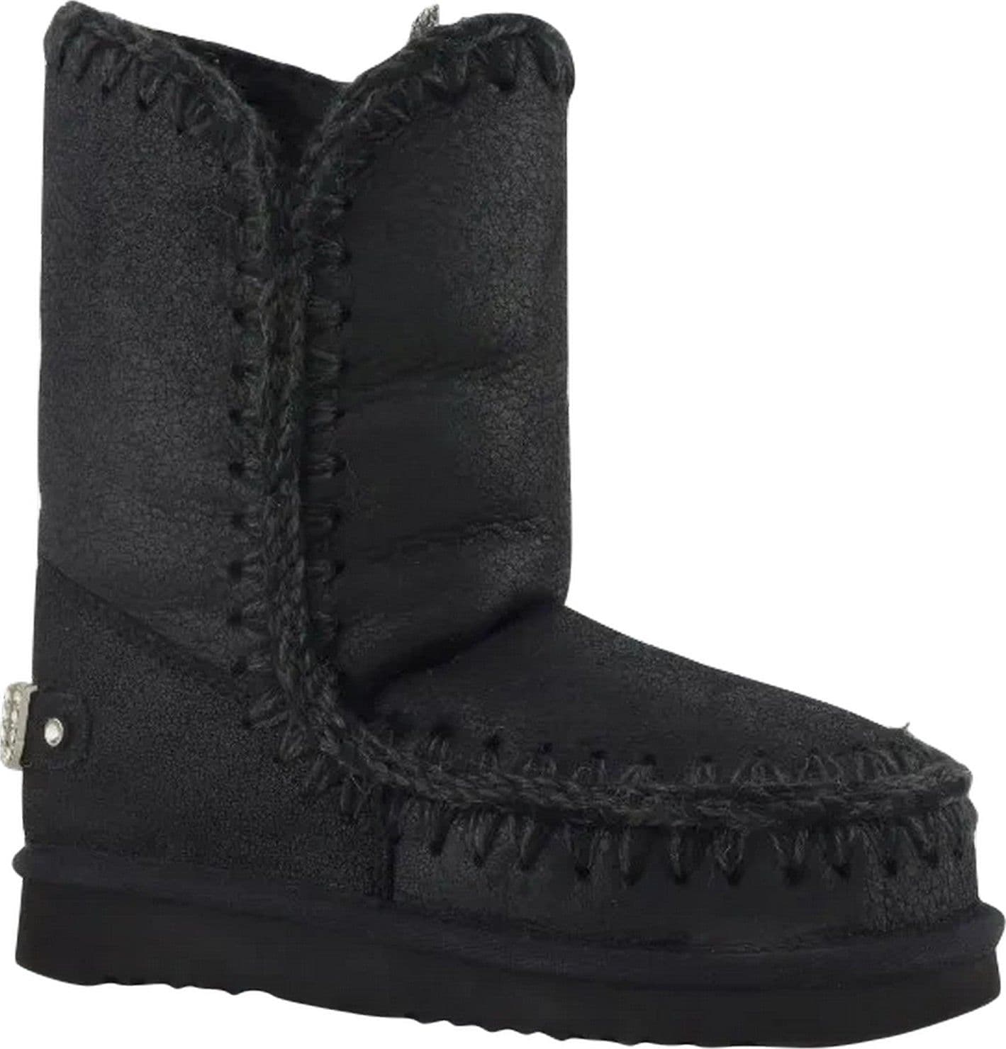MOU stivali donna mou - eskimo 24 rhinestones logo - nero - 2