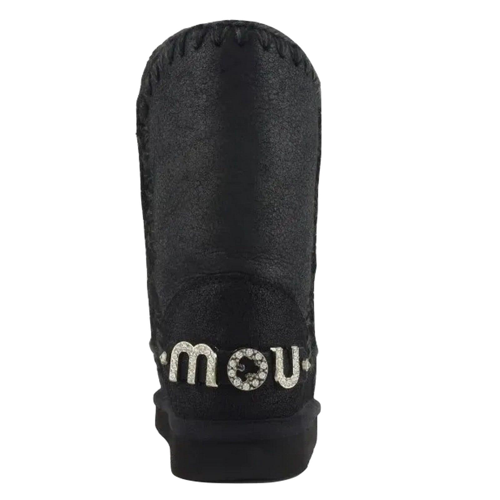 MOU stivali donna mou - eskimo 24 rhinestones logo - nero - 4