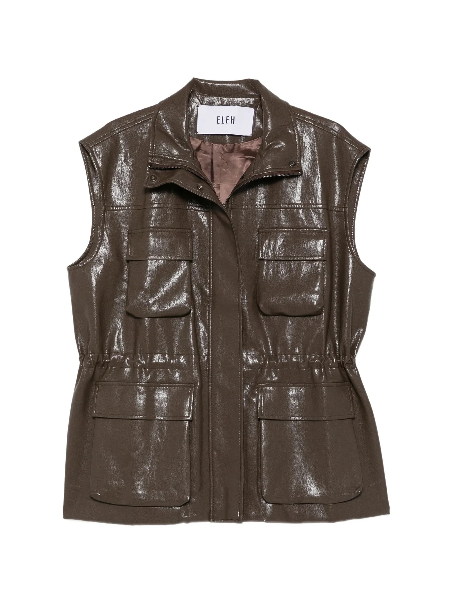 ELEH  Top Donna – MARRONE