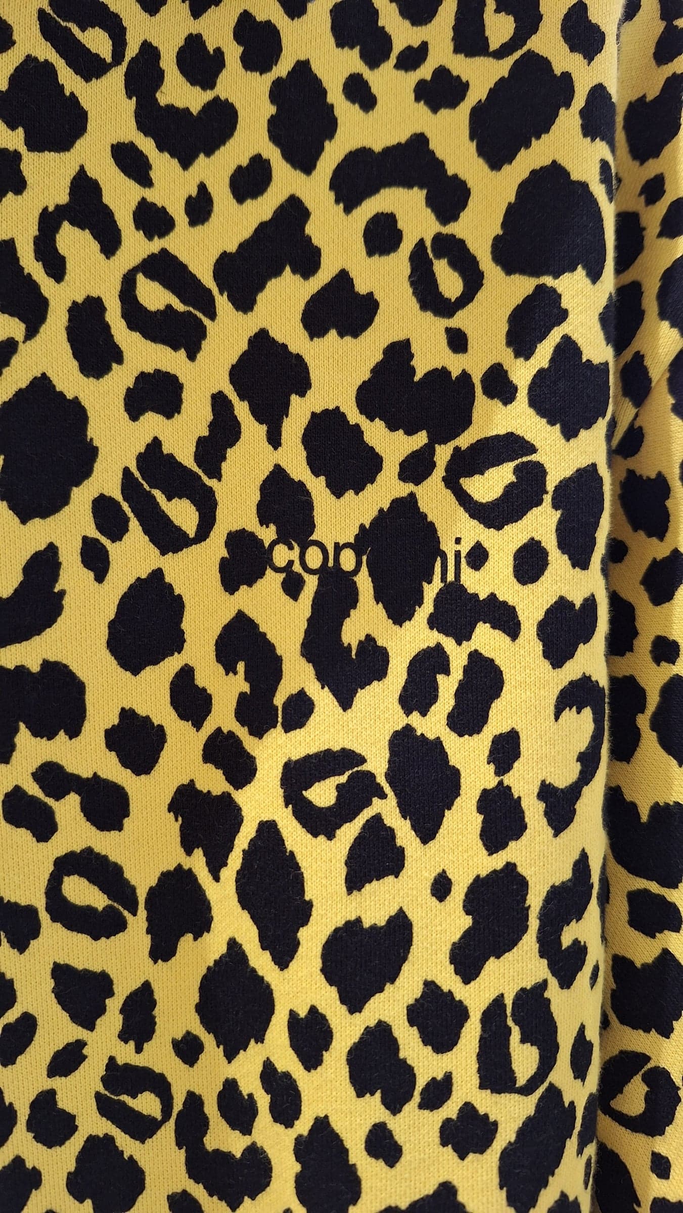 COPERNI  Felpa Donna Gialla con Stampa Leopardata - 2
