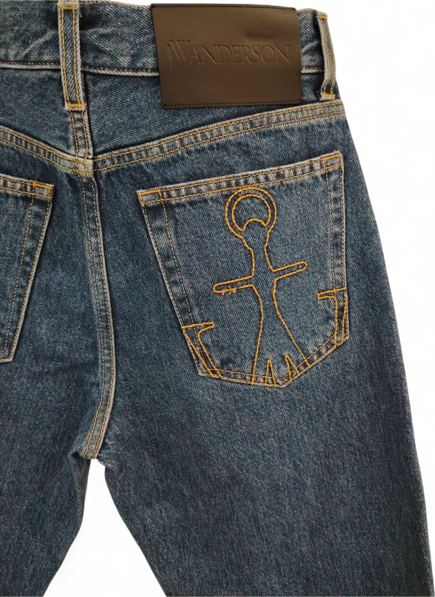 J.W.ANDERSON J.W. Anderson Jeans Uomo in Denim Indigo con Orlo Grezzo - 2