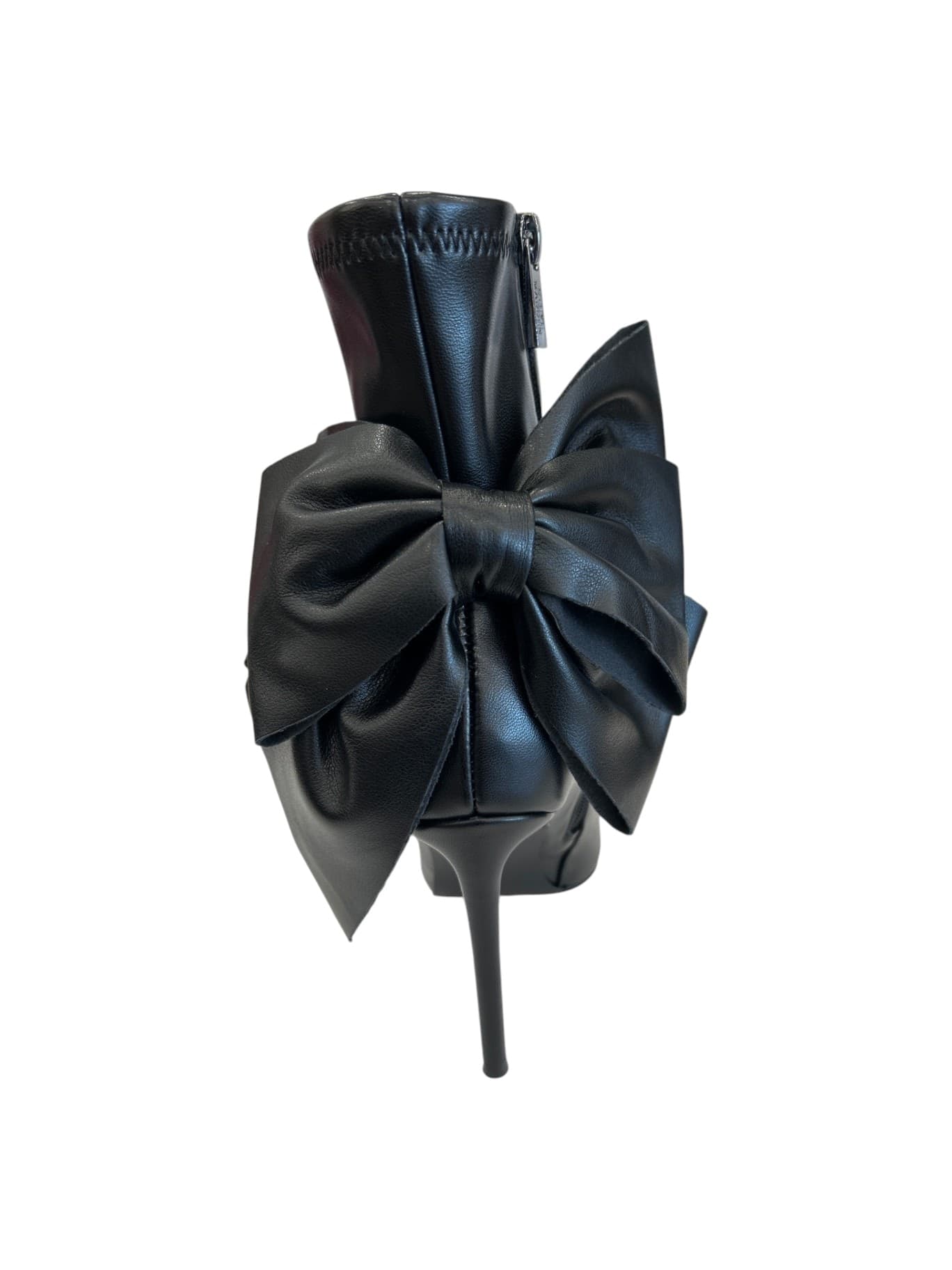 STEVE MADDEN  Tronchetto Nero con Fiocco e Tacco Stiletto - 3
