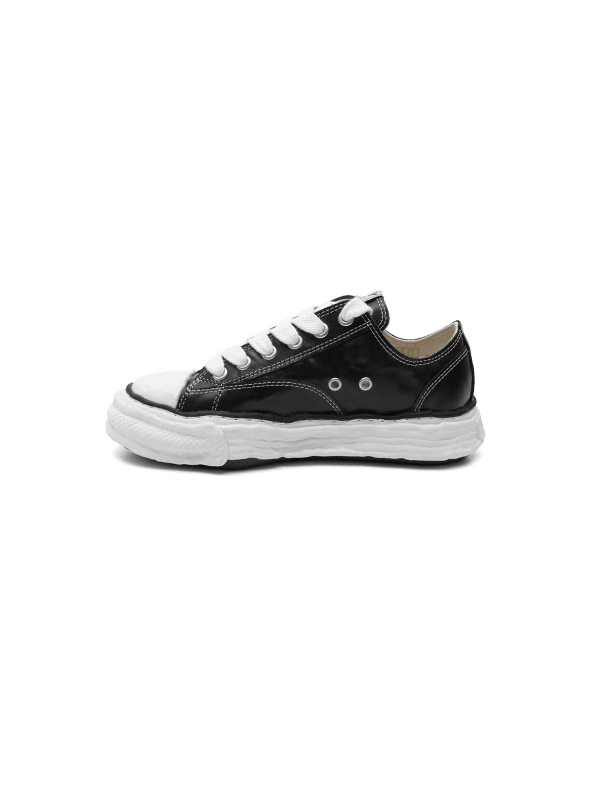 MAISON MIHARA YASUHIRO peterson23 wrinkled leather low-top sneakers - 3