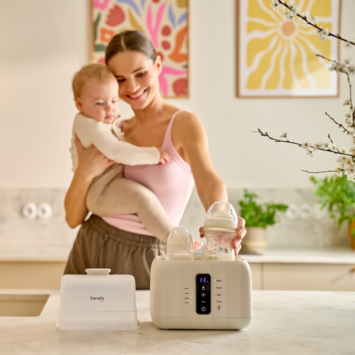 Scaldabiberon e Sterilizzatore Lionelo Thermup Duo – White